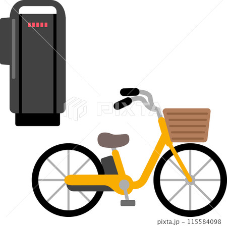 電動アシスト自転車のバッテリー 115584098