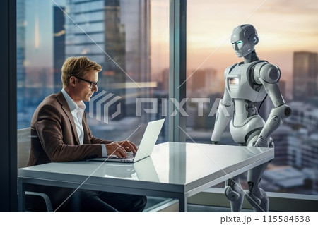 人工知能と共に働く未来のオフィス 115584638
