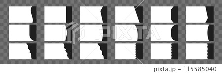Separator Header for web page design. Flat Vector illustration. Set of Template with different Shapes. Banners or Posters. Website border concept Separator Header for web page design. Flat Vector illustration. Set of Template with different Shapes. Banners or Posters. Website border concept 115585040