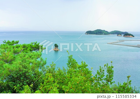 小豆島の絶景パワースポット・富丘八幡神社(「からかい上手の高木さんロケ地」)からの眺め 小豆島の絶景パワースポット・富丘八幡神社(「からかい上手の高木さんロケ地」)からの眺め 115585334