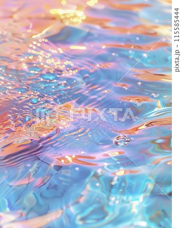 水の波紋のある風景　AI画像 115585444