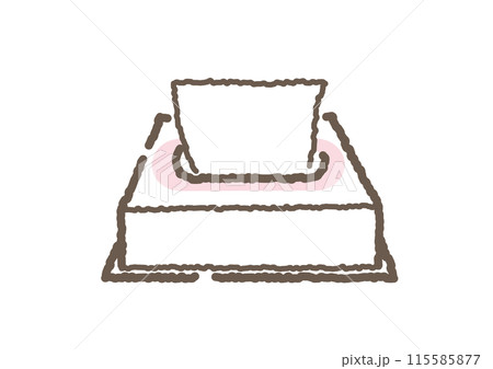 手書きのウエットティッシュのイラスト 115585877