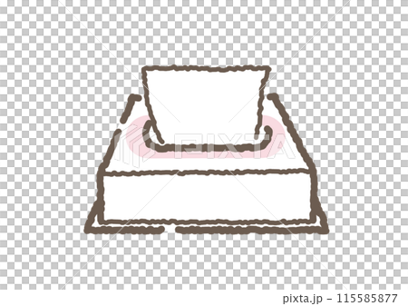 手書きのウエットティッシュのイラスト 115585877