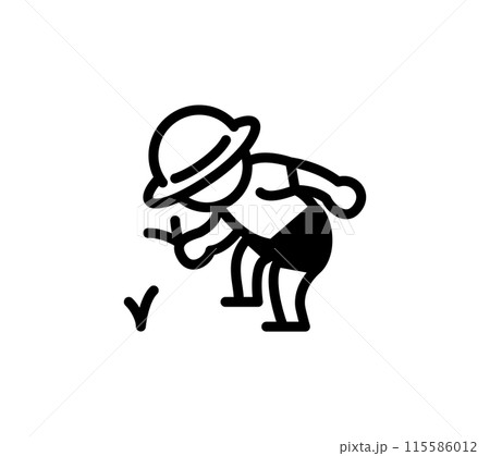 シンプルな田植えのイラスト 115586012