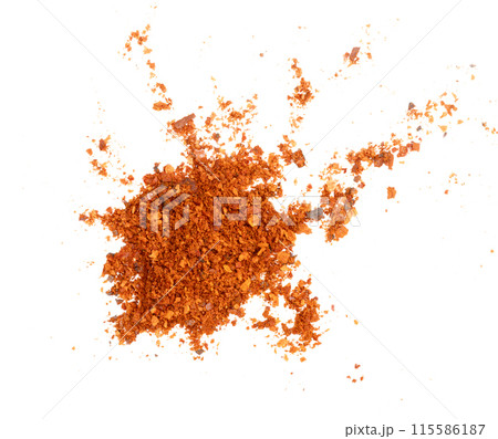 Cayenne pepper on white background Cayenne pepper on white background 115586187