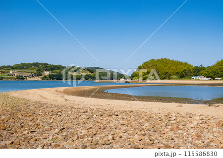 岡山県瀬戸内市牛窓にある黒島ヴィーナスロード 岡山県瀬戸内市牛窓にある黒島ヴィーナスロード 115586830