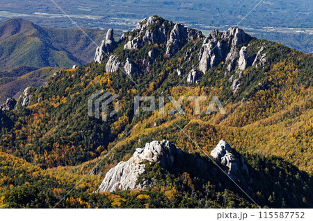金峰山稜線から見る瑞牆山・大日岩 金峰山稜線から見る瑞牆山・大日岩 115587752