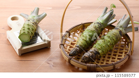 上品な香り 本わさび 静岡県産 生山葵 115589377