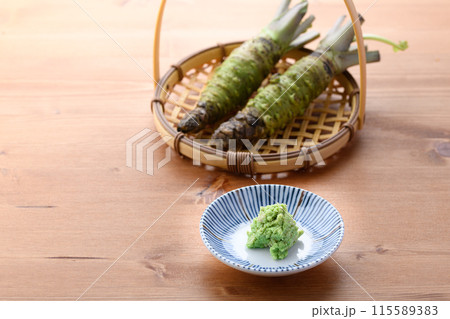 上品な香り 本わさび 静岡県産 生山葵 115589383