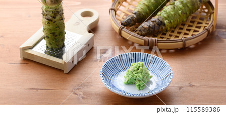 上品な香り 本わさび 静岡県産 生山葵 115589386