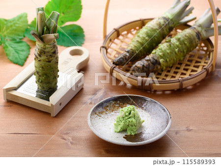 上品な香り 本わさび 静岡県産 生山葵 115589393