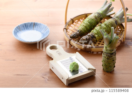 上品な香り 本わさび 静岡県産 生山葵 上品な香り 本わさび 静岡県産 生山葵 115589408