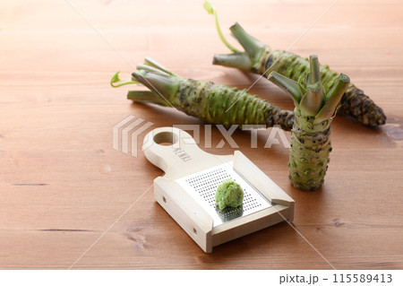 上品な香り 本わさび 静岡県産 生山葵 上品な香り 本わさび 静岡県産 生山葵 115589413