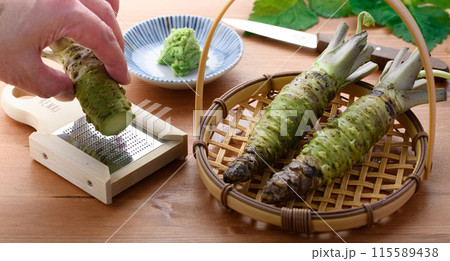 上品な香り 本わさび 静岡県産 生山葵 115589438