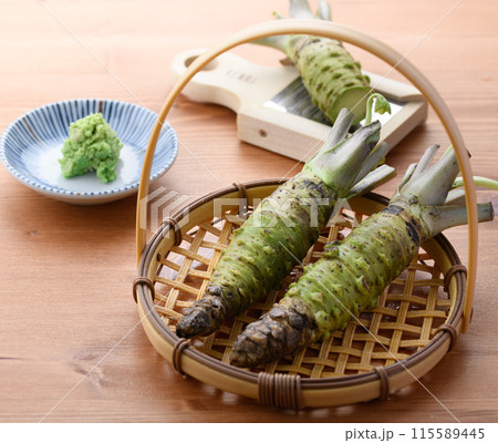 上品な香り 本わさび 静岡県産 生山葵 115589445