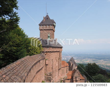 Historical castle of Koenigsbourg in Orschwiller in France 115589983