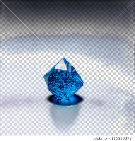 Apatite A neon blue apatite with a glossy surface slightly levitated and lit to enhance 115590378