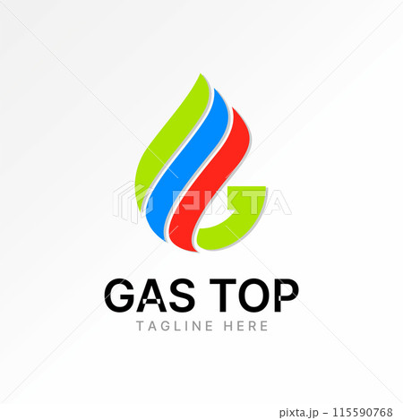 Logo design graphic concept creative premium abstract vector stock initial letter G font gas flame fire fuel oil. Related monogram typography branding Logo design graphic concept creative premium abstract vector stock initial letter G font gas flame fire fuel oil. Related monogram typography branding 115590768