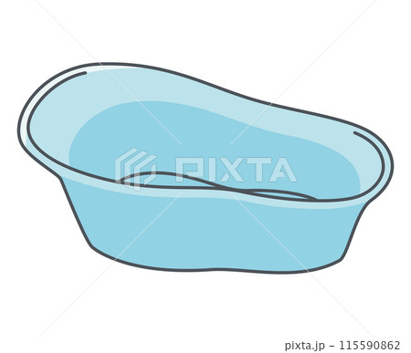 ベビーバスのイラスト ベビーバスのイラスト 115590862