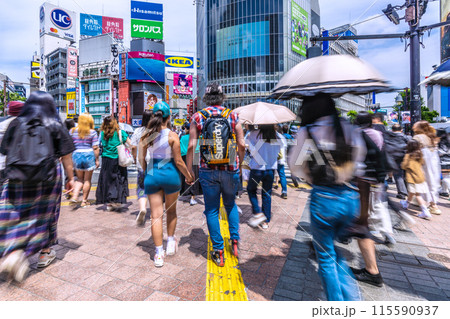 日本の東京都市景観 復活インバウンド…外国人観光客らも目立つ=12日 115590937
