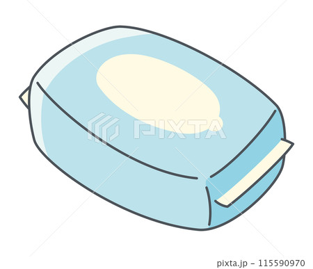 ウェットティッシュ・おしりふきのイラスト ウェットティッシュ・おしりふきのイラスト 115590970