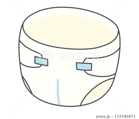 紙おむつのイラスト 紙おむつのイラスト 115590971