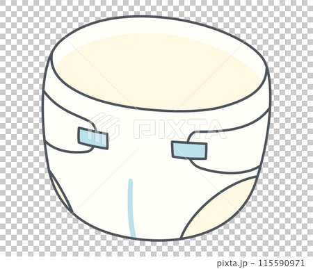 紙おむつのイラスト 紙おむつのイラスト 115590971