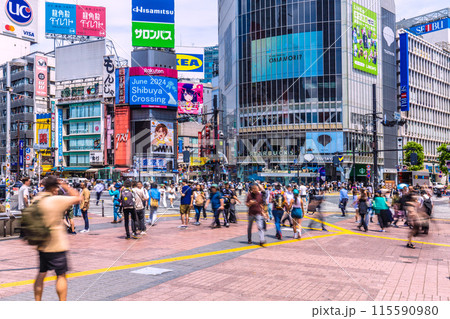 日本の東京都市景観 復活インバウンド…外国人観光客らも目立つ=12日 115590980
