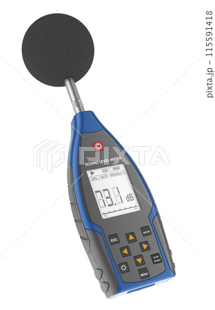Digital Sound Level Meter, Decibel Meter. 3D rendering 115591418