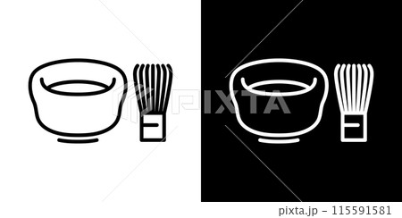 シンプルな京都の線画アイコン シンプルな京都の線画アイコン 115591581