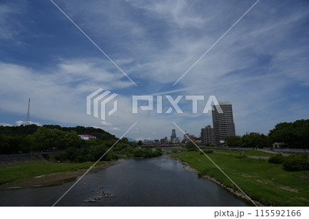 仙台市上空でのブルーインパルス展示飛行 115592166