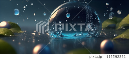 水と丸い雫の世界観 115592251