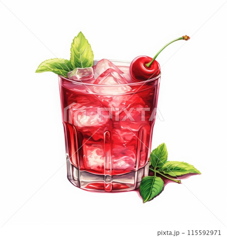 Bacardi Cocktail Day Isolated on White Background. Bacardi Cocktail Day Isolated on White Background. 115592971