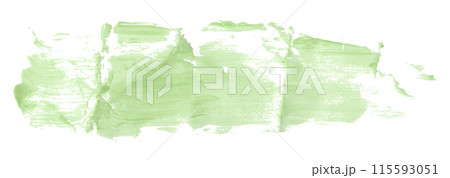 Green paintbrush isolated on white background. Deep lake color. Green paintbrush isolated on white background. Deep lake color. 115593051