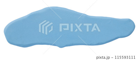 Plasticine is a light blue brush isolated on a white background. 115593111