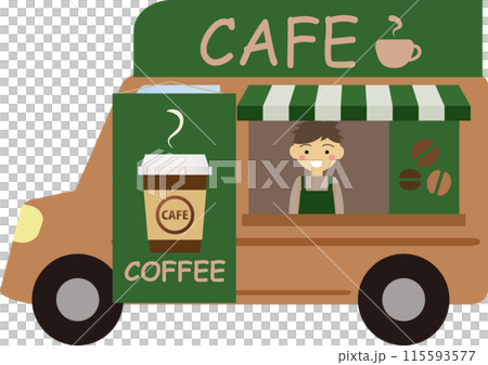 キッチンカーコーヒー 115593577