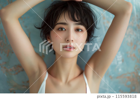 グラビア風女性ポートレート 115593818