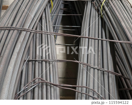 Background of metal bars at the construction warehouse Background of metal bars at the construction warehouse 115594122
