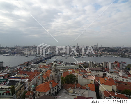 ガラタ塔からイスタンブール旧市街の景色　トルコ　Galata Kulesi　Istanbul 115594151