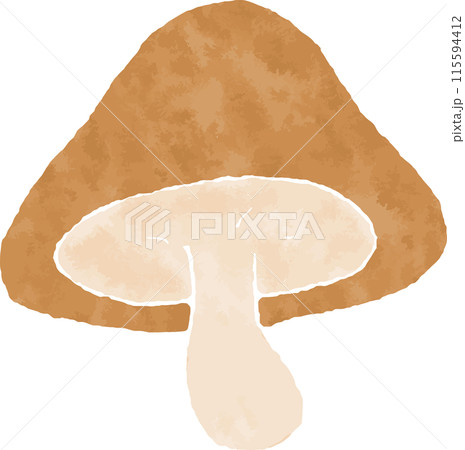 きのこの手描き風イラスト 115594412