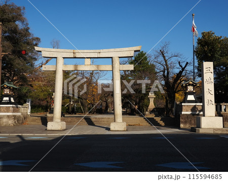 三島大社の大鳥居 115594685