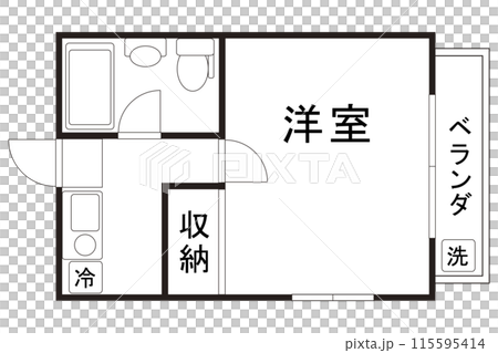 間取り図 住宅 マンション アパート イメージ素材 間取り図 住宅 マンション アパート イメージ素材 115595414