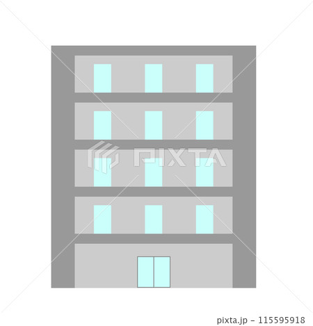 マンションの外観イラスト素材 115595918