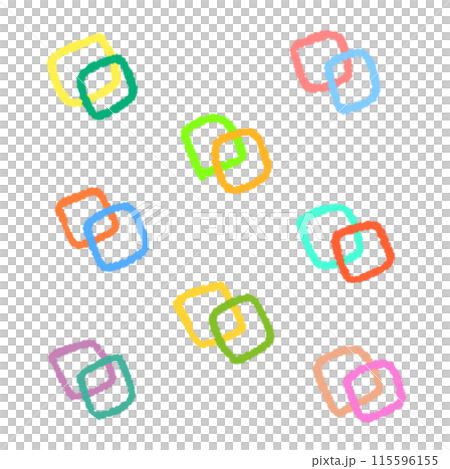 しかくと四角の背景やアイコン用のイラスト 飴のイラスト素材 [115596155] - PIXTA