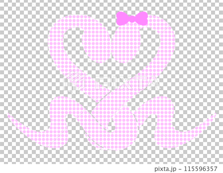 巳年　ハートをつくるかわいい蛇のイラスト 115596357