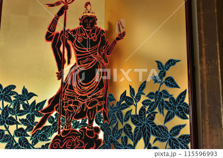 毘沙門天　屏風　霊源院 115596993