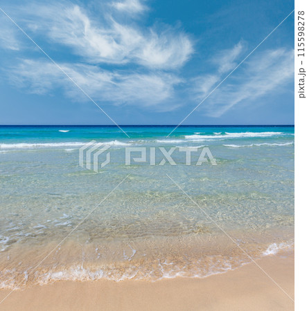 Sea surf on beach. 115598278