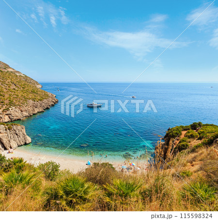 Sea bay in Zingaro Park, Sicily, Italy Sea bay in Zingaro Park, Sicily, Italy 115598324