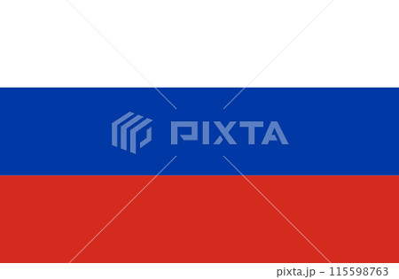Flag of Russian Federation. russian flag. National symbol 115598763