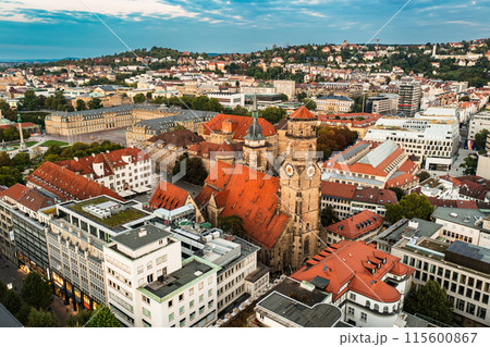Stiftskirche church in Stuttgart, Germany, travel destination Stiftskirche church in Stuttgart, Germany, travel destination 115600867